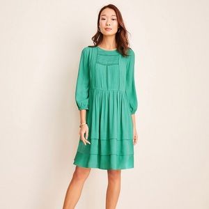 NWT Ann Taylor Petite Pleated Shift Dress